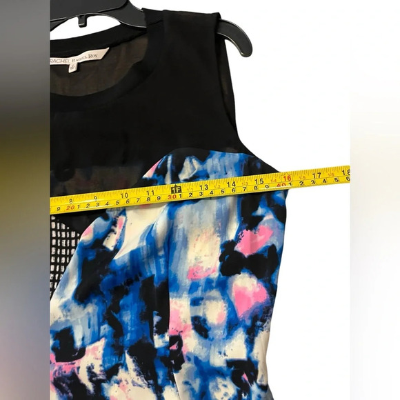 Rachel Rachel Roy Black Twilight Sleeveless Crew-Neck Printed Abstract Dress - Picture 8 of 9